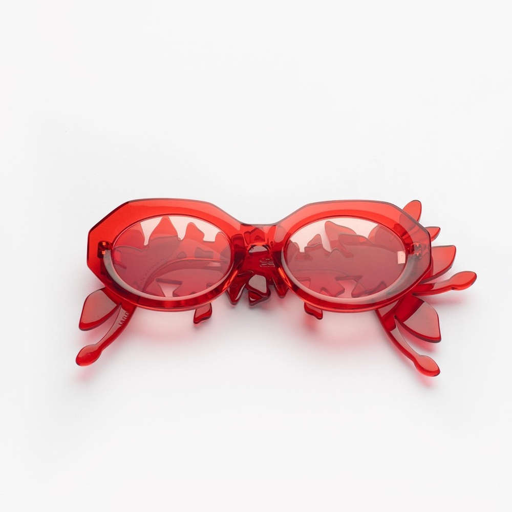 Red Designer Collab Sunglasses